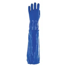 Ansell 23-201 Solvex 58-430 Chemical Resistant Gloves, Pvc, 24 In L, 79 Mil,