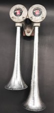 Vintage Hadley Double Trumpet Chrome Air Horns Big Rig Horn 10 And 13 Vintage Hadley Double Trumpet Chrome Air Horns Big Rig Horn 10 And 13
