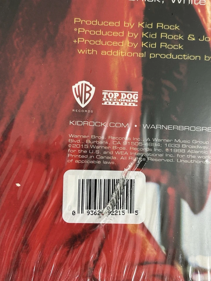 Kid Rock - Devil Without A Cause ORANGE color vinyl 2xLP record Rare and OOP Foto 3 de 4