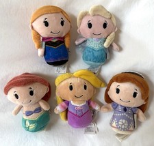 Lot of 5 Hallmark Itty Bittys Disney Princess: Frozen, Little Mermaid, Tangled