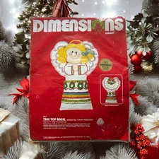 *NOS* Vintage Dimensions Ángel Christmas Tree Topper Cross Needlework Kit