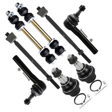 8pcs Front Suspension Kit Outer Inner Tie Rod End Sway Bar Link Ball Joint