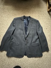 Polo Ralph Lauren Tweed Blazer Sports Coat Wool Blend 48l Navy Blue Vintage