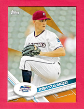 JOSH STAUMONT 2017 Topps Pro Debut Baseball ORANGE /25 #94 Northwest Naturals