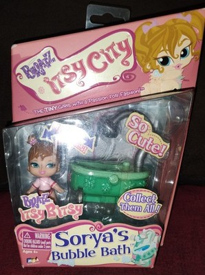 Y2K Itsy Bitsy Bratz Sorya s Bubble Bath (New In Box)    Doll And Tub