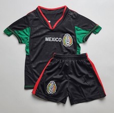 Kids Mexico shirt and shorts kit black uniform set