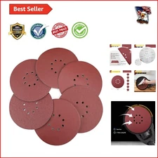 Versatile 9" Hook-and-Loop Sanding Discs 50PCS - 6 Grits for Efficient Finishing