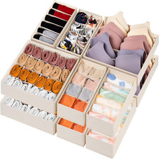 12pcs Baby Clothes Organizer-Nursery,116 Cells Fabric Foldable Closet Organizers