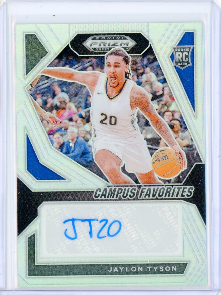 2024-25 Panini Prizm Draft Picks JAYLON TYSON Silver AUTO