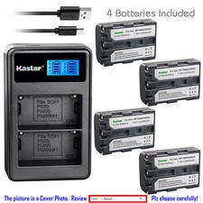 Kastar Battery LCD Dual USB Charger for Sony NP-FM50 Sony MVC-CD350 MVC-CD400