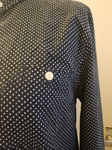 Native Youth Blue Cotton Mens Long Sleeve Cotton Shirt UK Large NWT - Picture 8 of 20