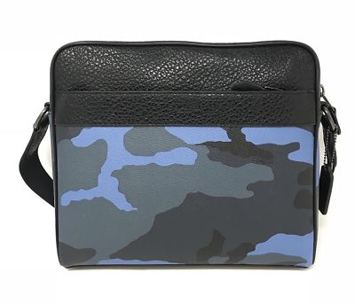 Coach Men’s Charles Camo Blue Dusk Multi Camera Crossbody Bag F29052 $350