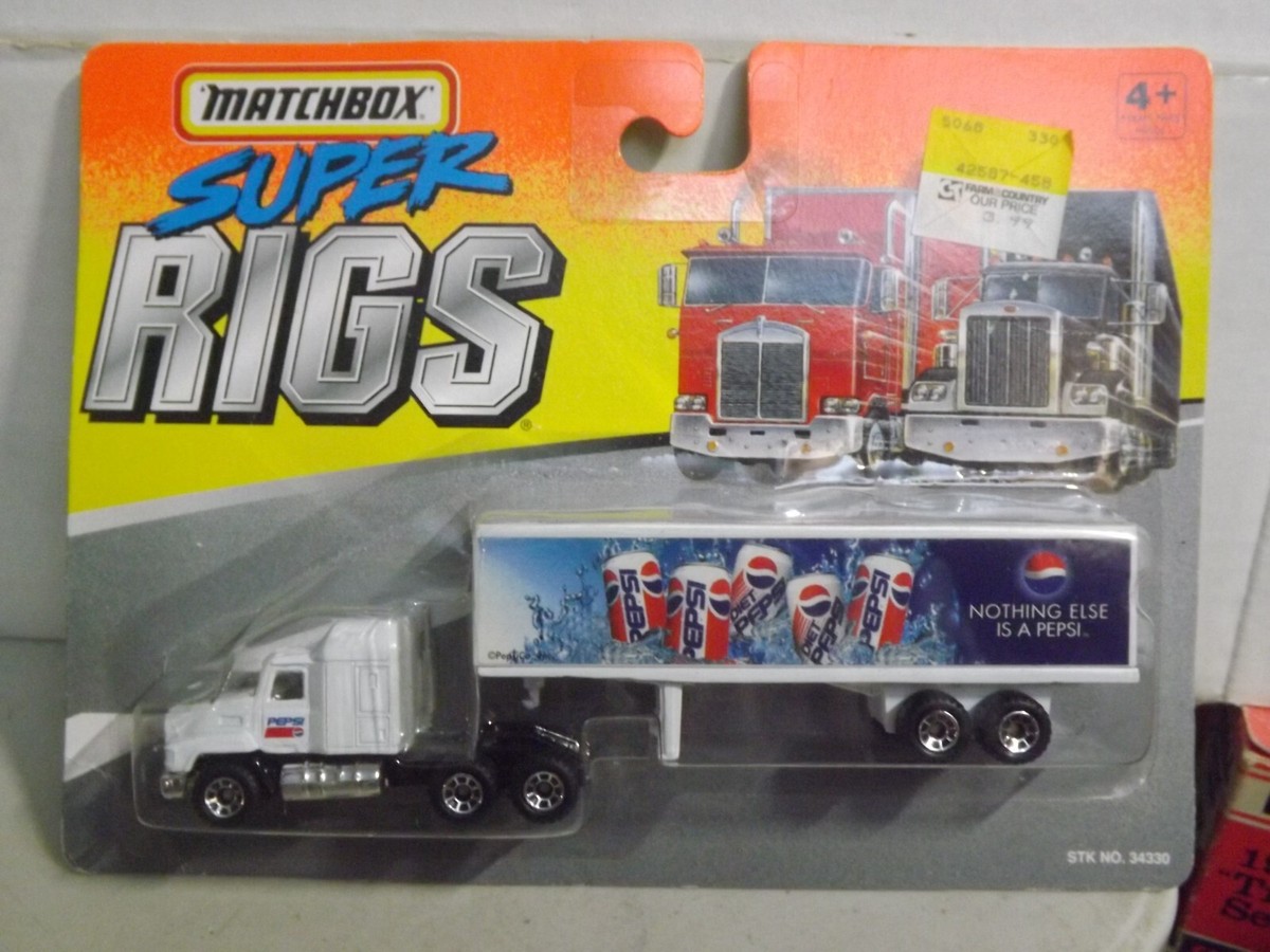1996 Matchbox Super Rigs Pepsi Mack CH 600 Semi Truck
