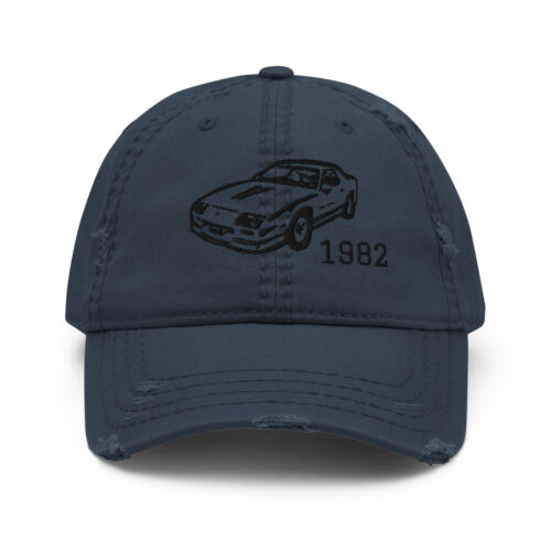 American Power 1982 Embroidered Car Distressed Dad Hat - Picture 2 of 13