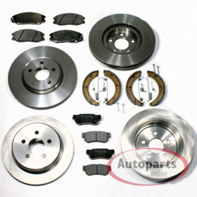 Bremsen Set Ø 300 mm + Ø 284 mm + Beläge vorne + hinten für Kia Sportage Allrad