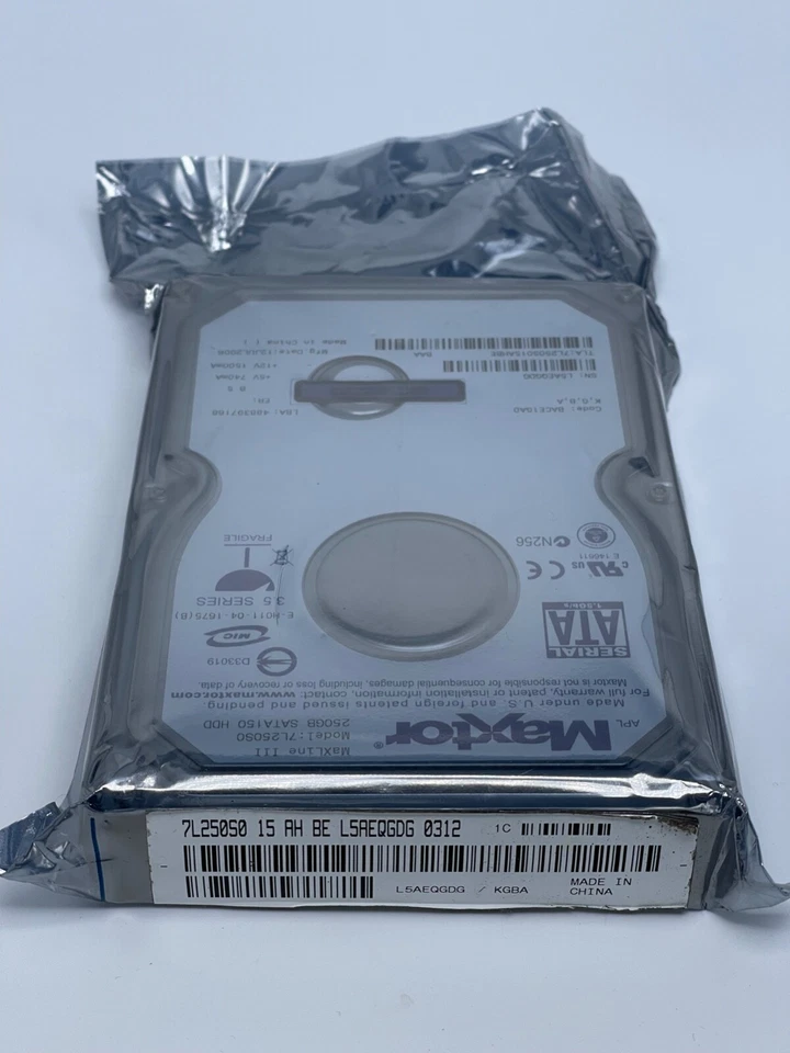 NEW! Maxtor MAXLINE III 250GB JL250S0 7.2K RPM 8MB Cache 3.5" SATA HDD - Image 3 of 3