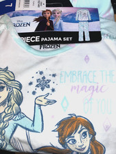 DISNEY'S FROZEN Girls 2-Piece Pajama Set Purple, Size 7 NWT