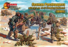 Mars 1/32 32038 Tedesco Paracadutisti Con 10.5cm LG42 (Tropical Uniforme) WWII