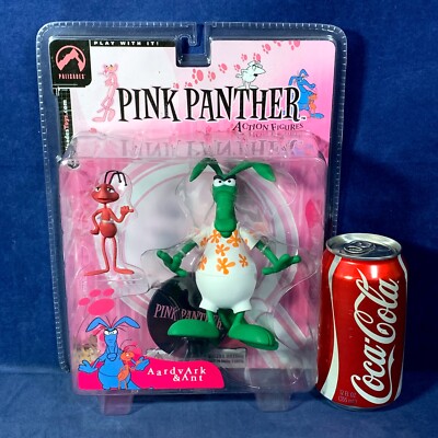 GREEN AARDVARK & ANT Pink Panther ACTION FIGURES Hawaiian Shirt
