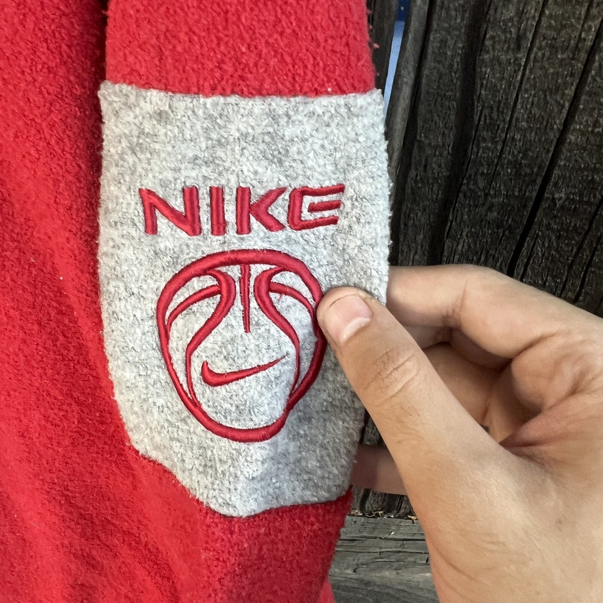 Vintage Y2K Nike Air Basketball Fuzzy Center Swoosh Sweatshirt | eBay