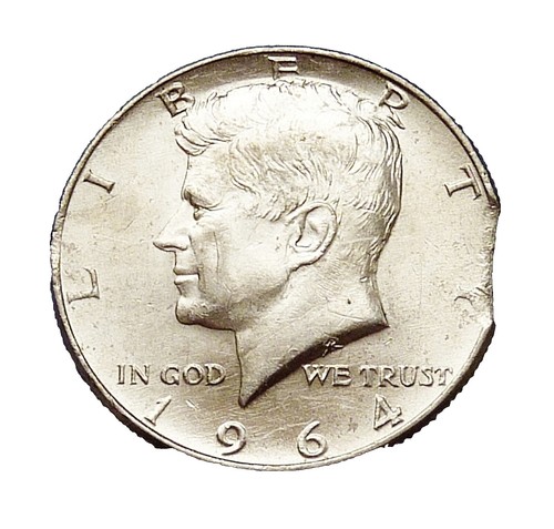 1) 1964 Kennedy Coin - 90% Silver Half Dollar Circ Coins from