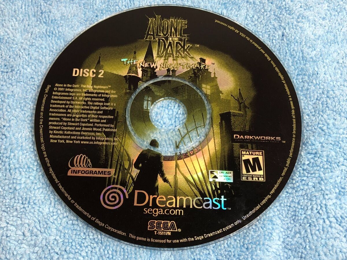 Alone in the Dark: The New Nightmare for Sega Dreamcast DC Game 