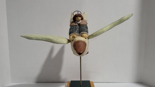 1996 Williraye Studio Hope Takes Flight Flying Angel & Goose Figurine WW1204 - Picture 12 of 20