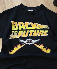 Vintage Back To The Future Movie Universal Studios Size S Black