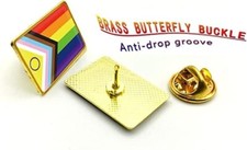 Enamel Pins Pride Flag LGBTQIA rainbow Lapel 200 pieces inclusive progressive