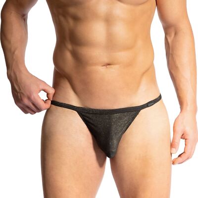 Olaf Benz RED2409 Rio Tanga Slip Herren Unterwäsche Slips Curvy Pouch Skimpy Glitzer