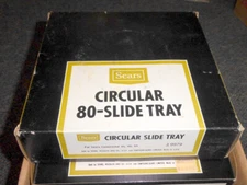 Lot of 5 Sears Circular 80-Slide Trays for the Continental 30, 45, 55 Projectors