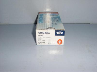 Glühlampe OSRAM 12V 21W Glassockel W3x16d - 5 Stück