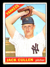1966 TOPPS OPC O PEE CHEE BASEBALL MLB #31 JACK CULLEN LG-VG N Y YANKEES Card