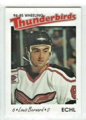 1994-95 Wheeling Thunderbirds (ECHL) Louis Bernard