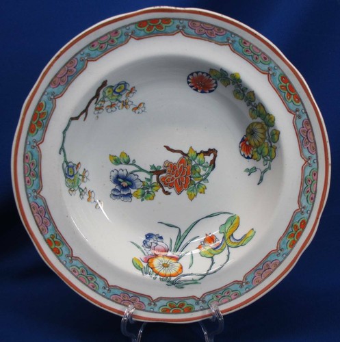 4 COPELAND STAFFORDSHIRE 10.25"DIA SOUP SALAD PASTA BOWLS FLORAL PATTERN - Picture 3 of 7