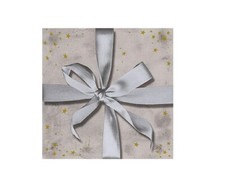 20 Servietten broste Copenhagen Weihnachten Bow Zierschleife silber 33x33cm