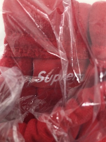 Supreme Leg Embroidery logo sweatshorts Large L Red Shorts New DS SS18 - 第 7/8 張圖片