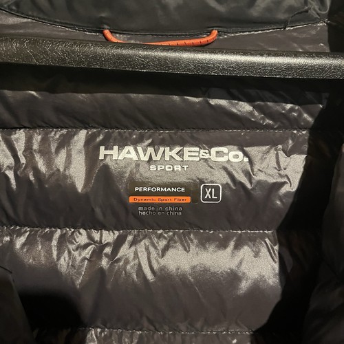 Hawke & Co Jacket Men's XL Black Zip Dynamic Sport Fiber Performance Packable - Picture 4 of 7