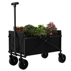 Small Collapsible Folding Wagon Beach Wagon Cart Heavy Duty Utility Grocery Cart