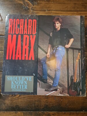 RICHARD MARX - Should've Known Better - Scarce 1987 3-track UK 12'' vinyl single