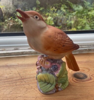ROYAL WORCESTER MATTE NACHTIGALL FEINES BONE CHINA VOGEL FIGUR