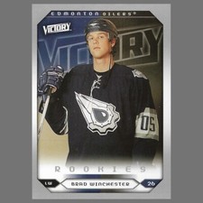 #262 Brad Winchester 2005-06 UD Upper Deck Victory Rookie Hockey Card NM-Mint. rookie card picture