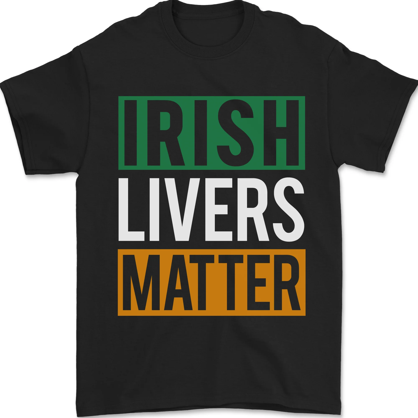 Irish Livers Matter Funny St Patricks Day Beer Mens T-Shirt 100% Cotton