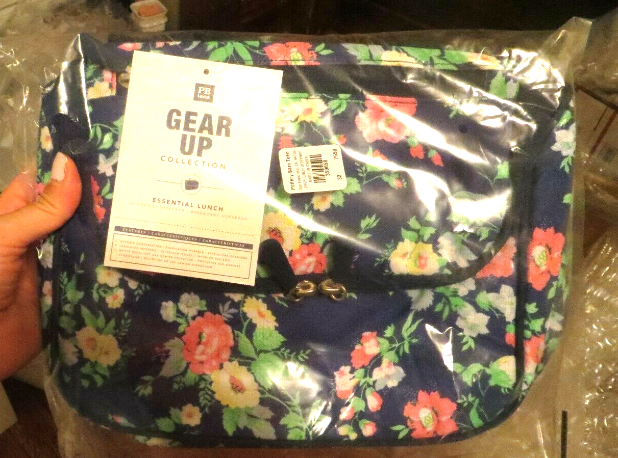 PONY scuola Disney Pottery Barn borsa pranzo festa fiore giardino regalo 