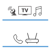 Audio, TV, Telefon, Internet