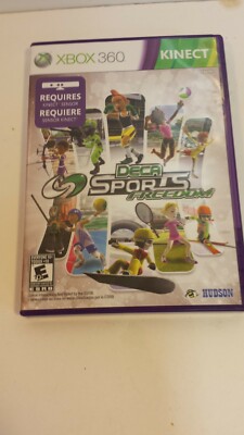 Xbox 360 (Kinect) Video Game Lot Kinect Adventures Sports & Deca Sports Freedoms