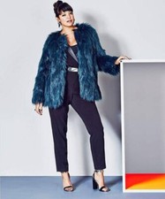 Simply Be Fake Fur Jacket - Uk18 - Womens