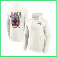 2025 Japan Grand Prix Cherry Blossom Pullover Hoodie White S-3XL