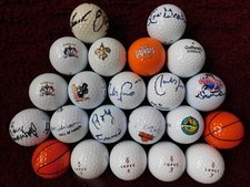  22 GOLF BALLS - COLLECTIBLE LOGO-TYPE - NBA LPGA PGA SENIORS KY DERBY SAINTS 