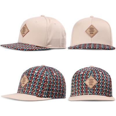 Djinns 6 Panel Snapback Cap Colour Triangle Rev. Basecap Kappe Logo Patch Unisex